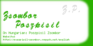 zsombor poszpisil business card